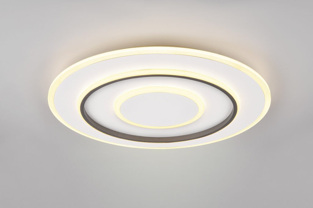 Deckenleuchte, Metall/Weiß matt