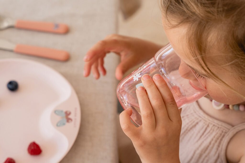 108001565243-and-108022065243-mepal-mio-little-dutch-children's-plate-and-glass-flowers-and-butterflies