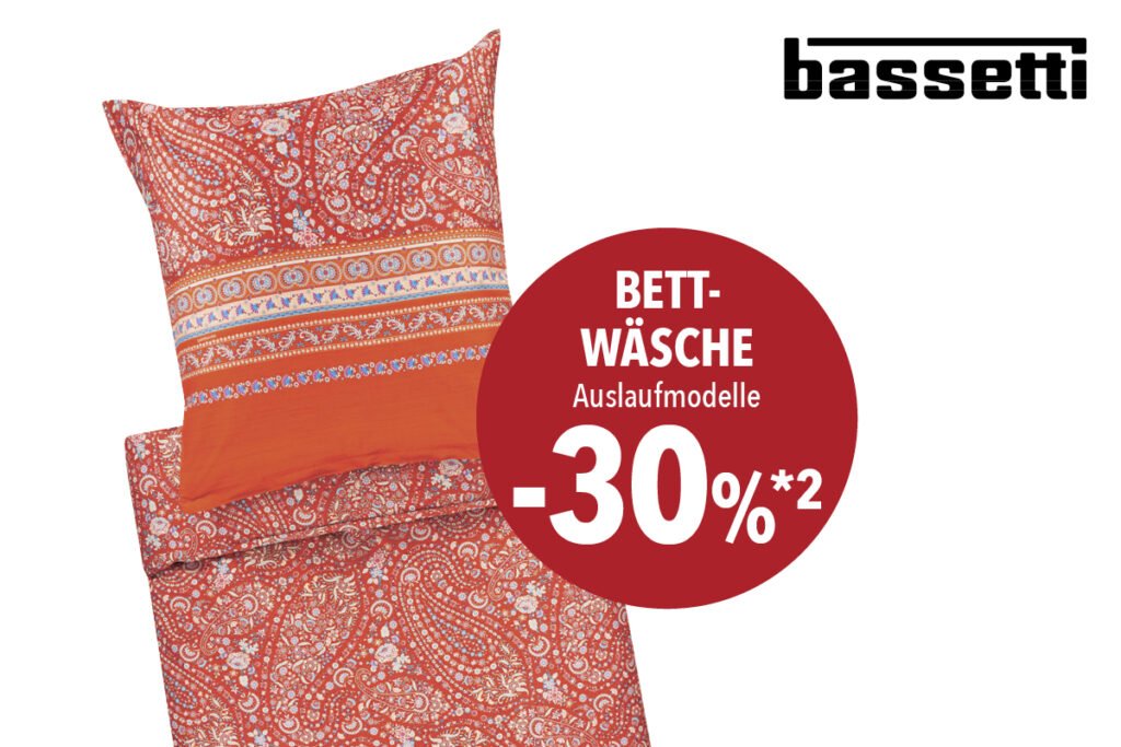 Bassetti Bettwäsche Auslaufmodelle -30%*2