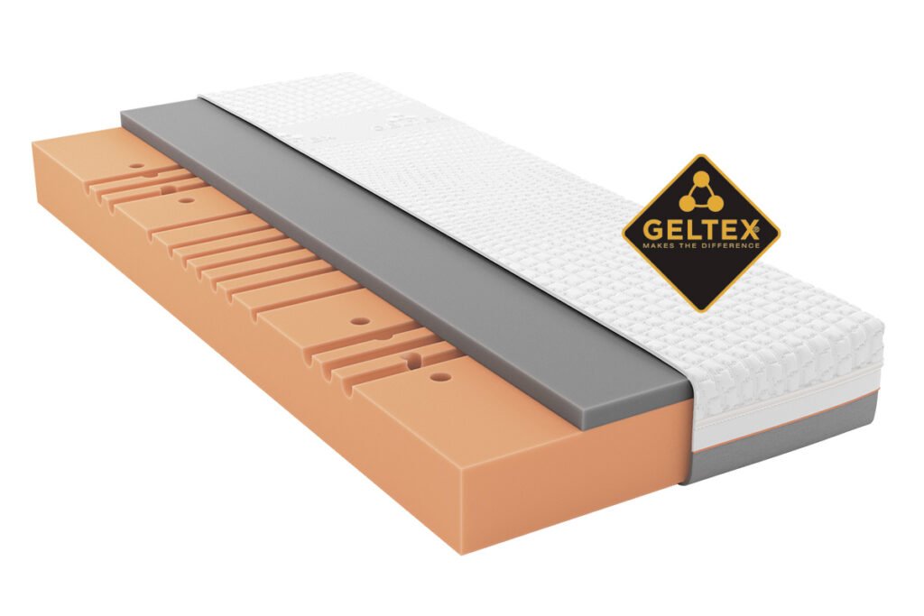Matratze GELTEX® Basiskern, ca. 4 cm GELTEX® Touch Auflage, 7 Komfortzonen mit Komfort-Schulterzone