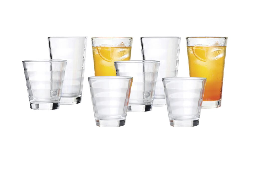 4 Whisky- und 4 Longdrinkgläser