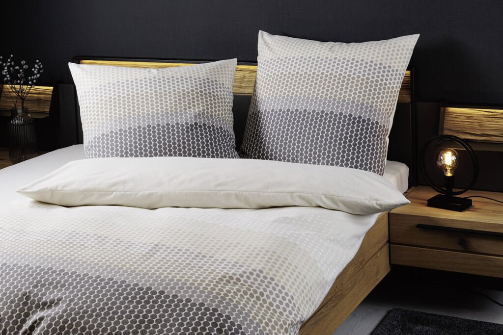 Bettwäsche Grau/Beige