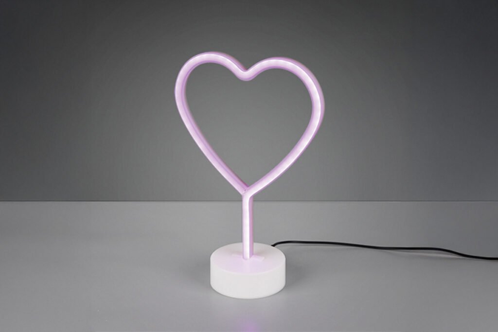 Tischlampe Herz