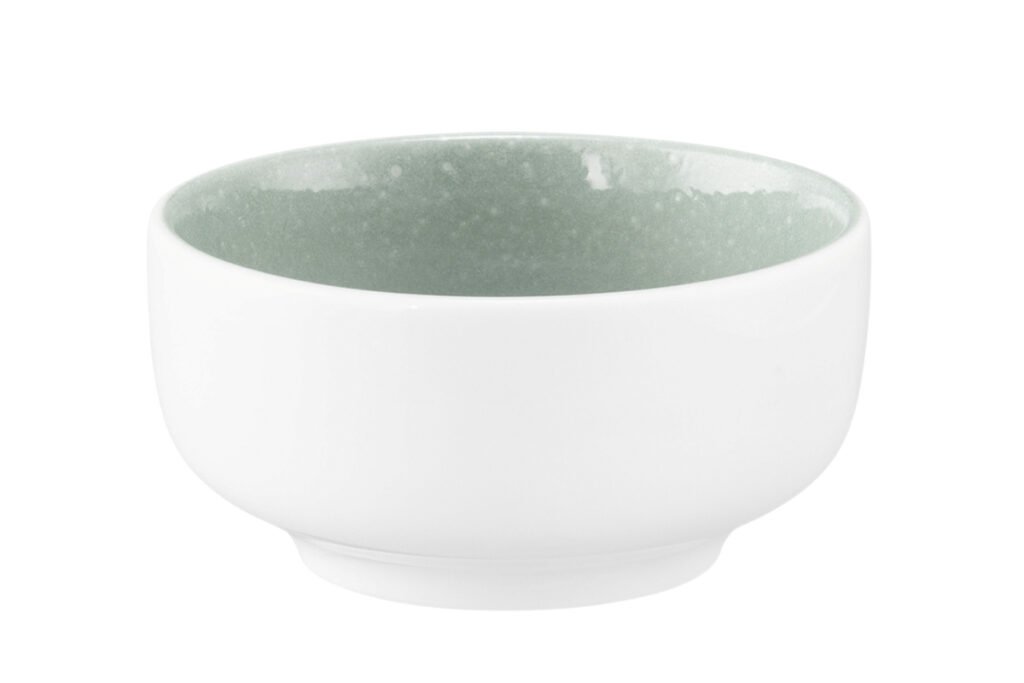Dipschale, Außen Weiß innen Mint