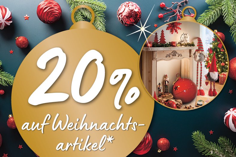 20% auf Weihnachtsartikel*