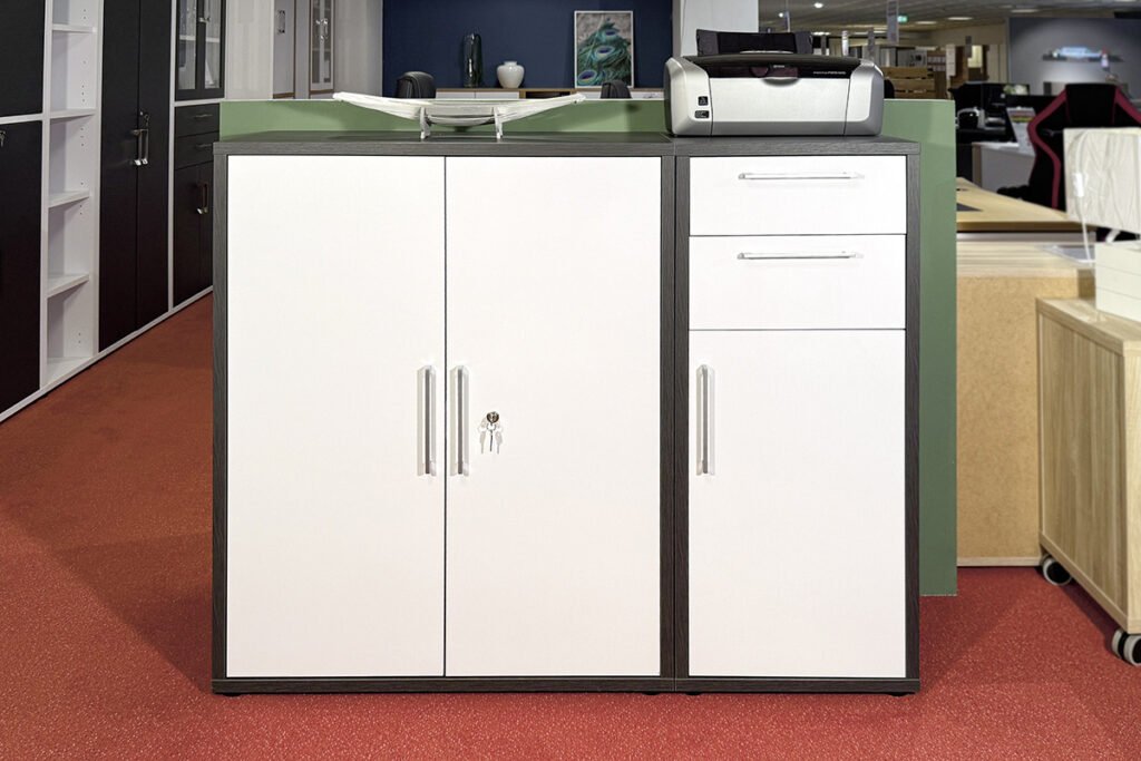 Aktenschrank, Korpus Ash Oak/Weiß