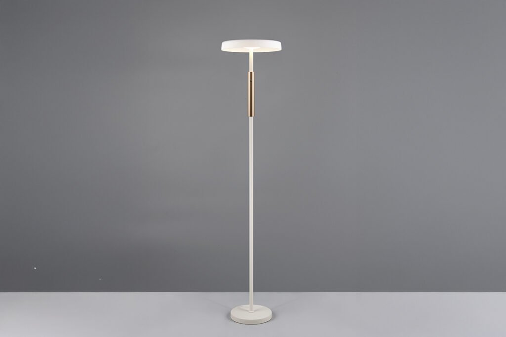 Stehleuchte, Weiß/Kupfer
