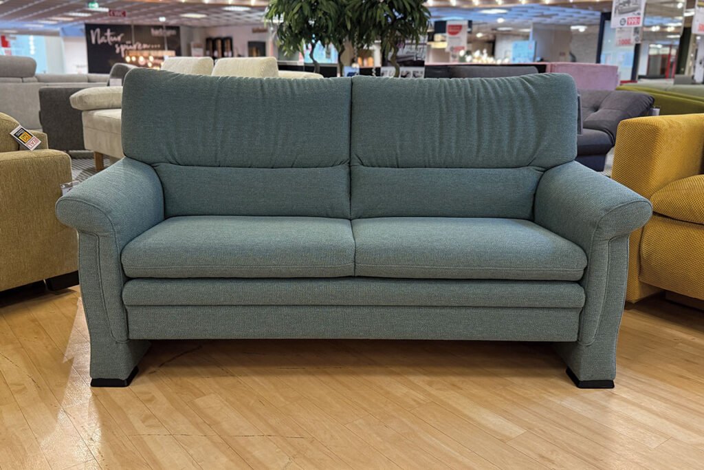 Schlafsofa, Strukturstoff Petrol