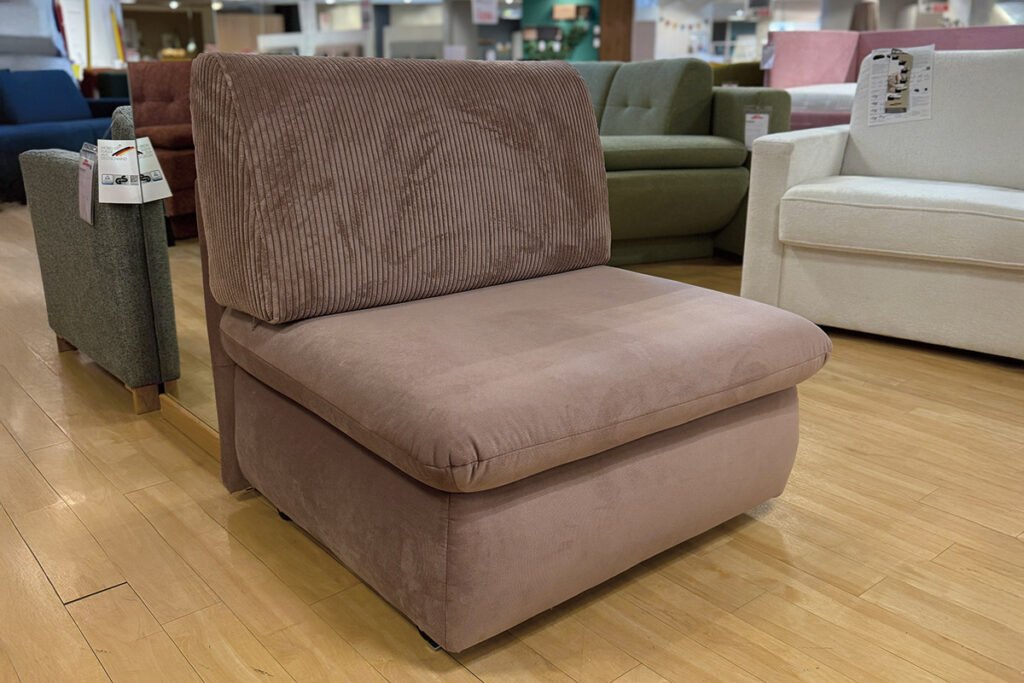 Schlafsessel, Cord/Velour Flieder