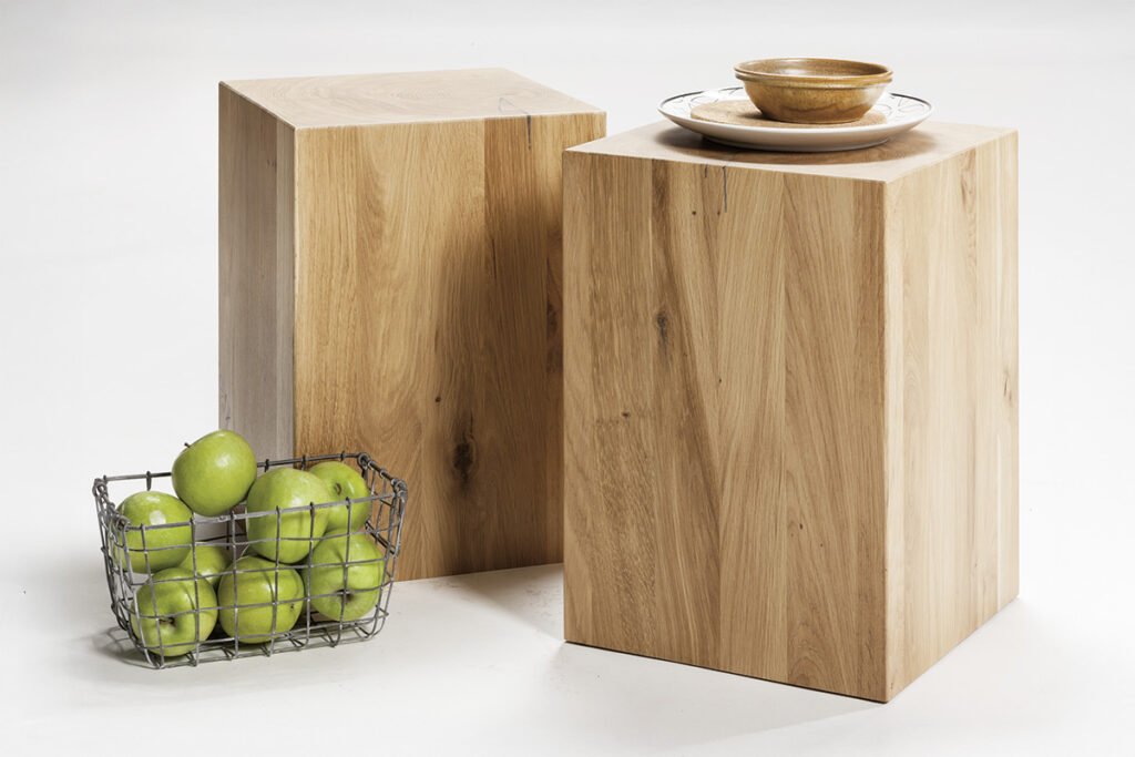 Hocker, Wildeiche massiv