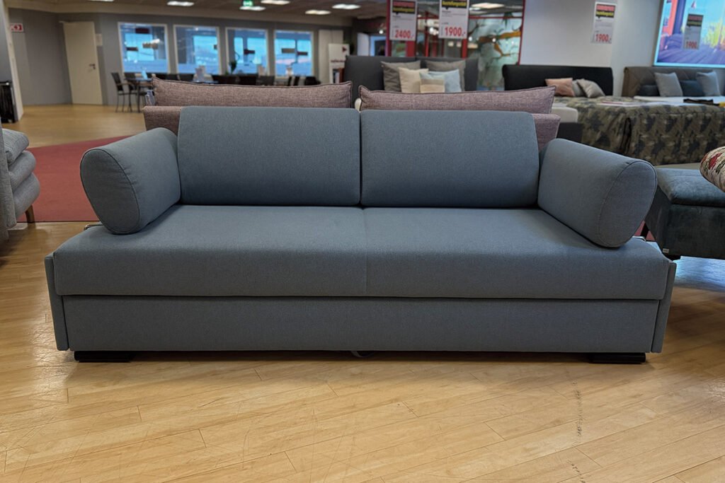 Schlafsofa, Strukturstoff Petrol