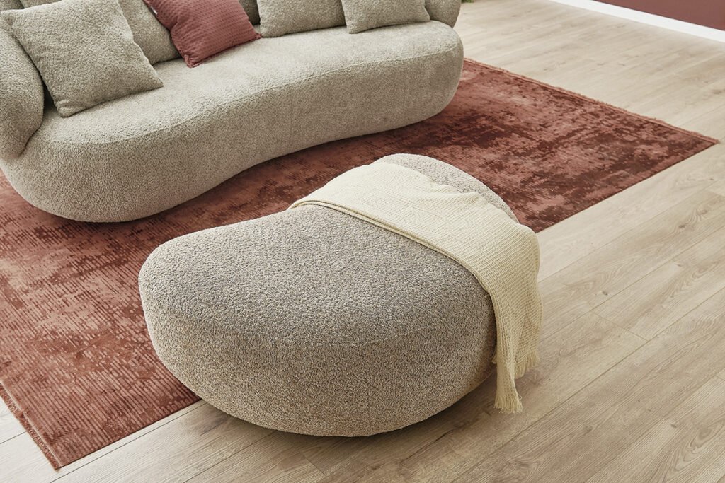 Detailfoto Hocker 3-Sitzer Sofa in Beige