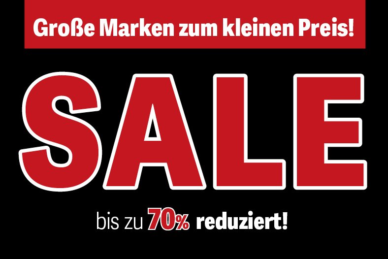 SALE Große Marken zum kleinen Preis bis zu 70% reduziert