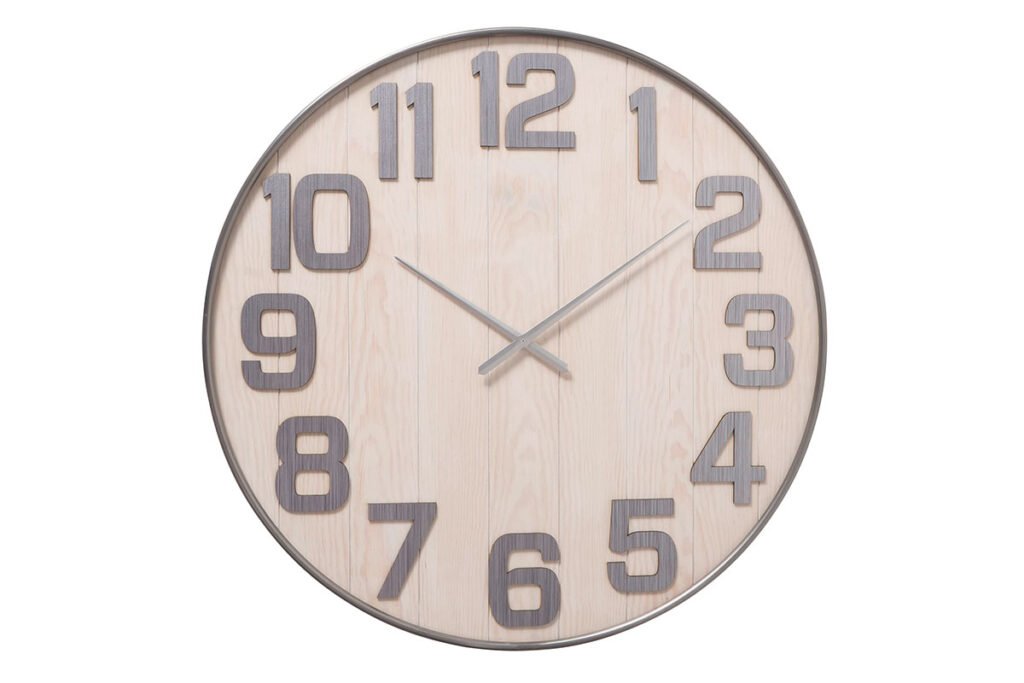 Uhr Holz/Grau