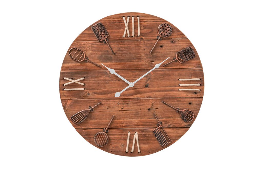 Uhr Renzo aus Recyceltem Holz