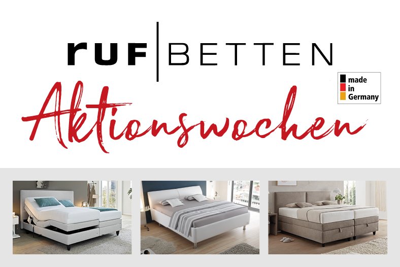 RUF Betten Aktionswochen, Made in Germany