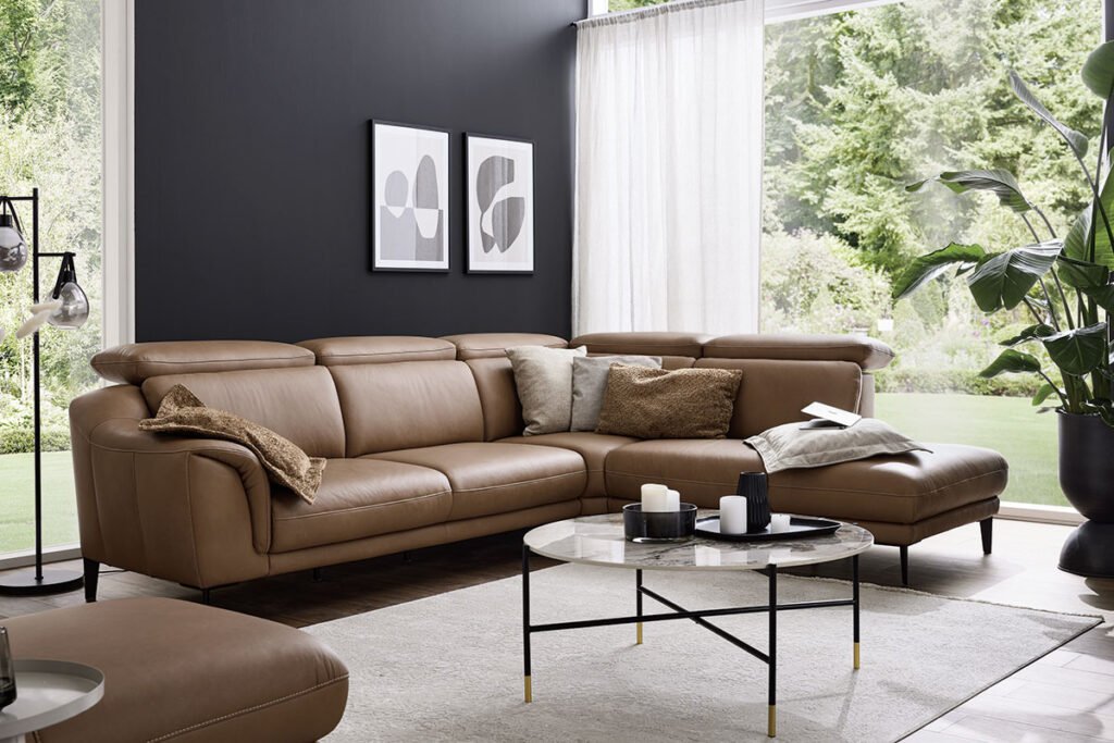 Ecksofa braun