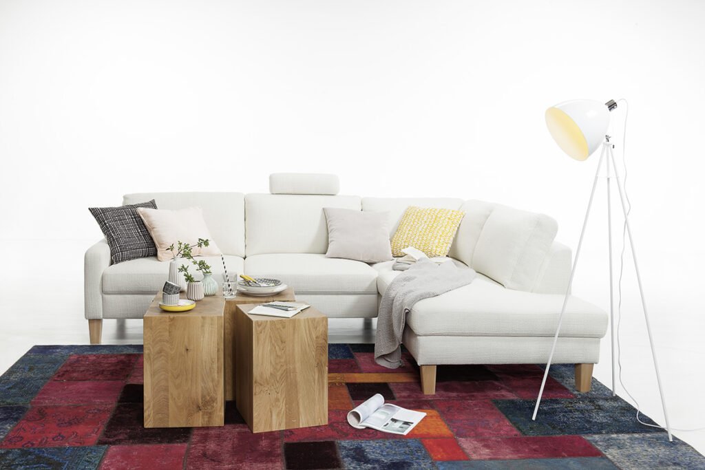 Ecksofa Weiß