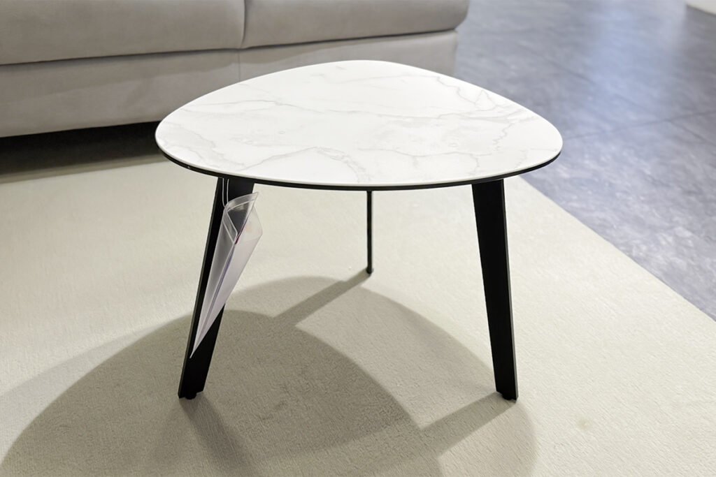 Keramik Mamoroptik, Stahl Schwarz lackiert