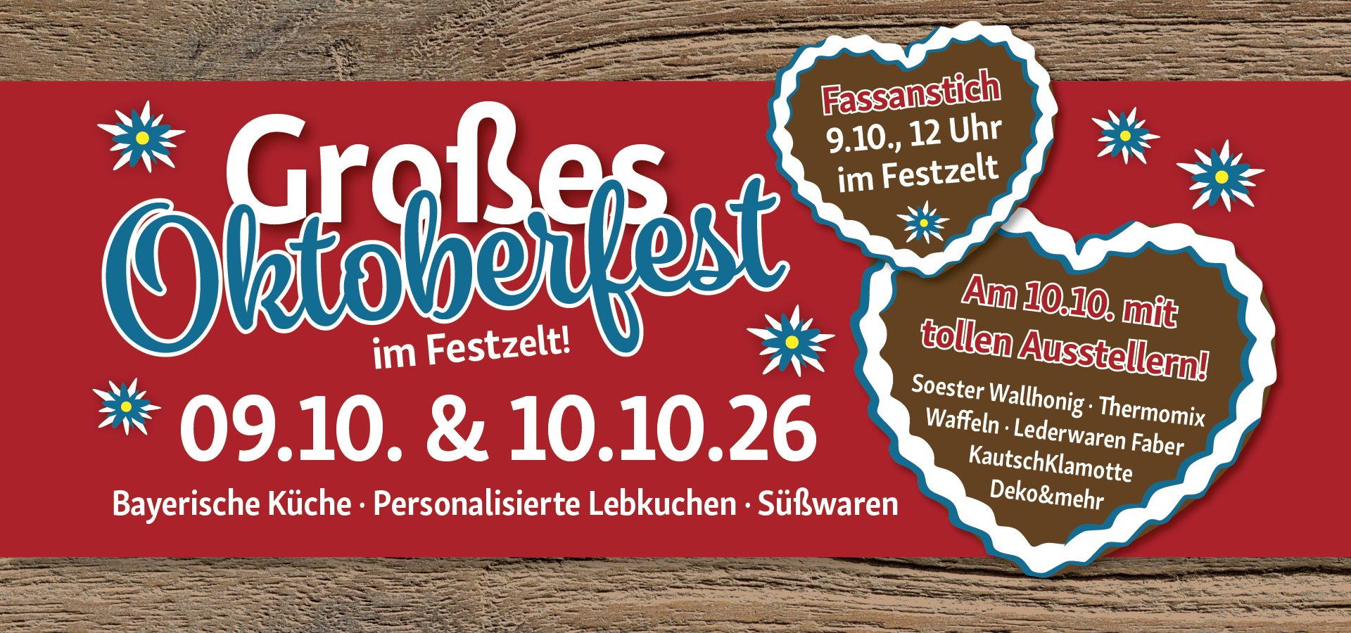 Großes Oktoberfest am 9. und 10.10. mit vielen tollen Aktionen
